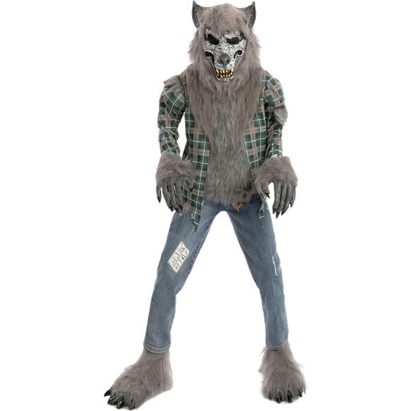 Spooktacular Creations Other - Child Unisex Green Werewolf Costume with Mask Gloves and Shoe Covers-XL(12-14yr)